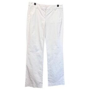 J. Crew City Fit Corduroy Pants Women's Size 6T Off White Bootcut Casual